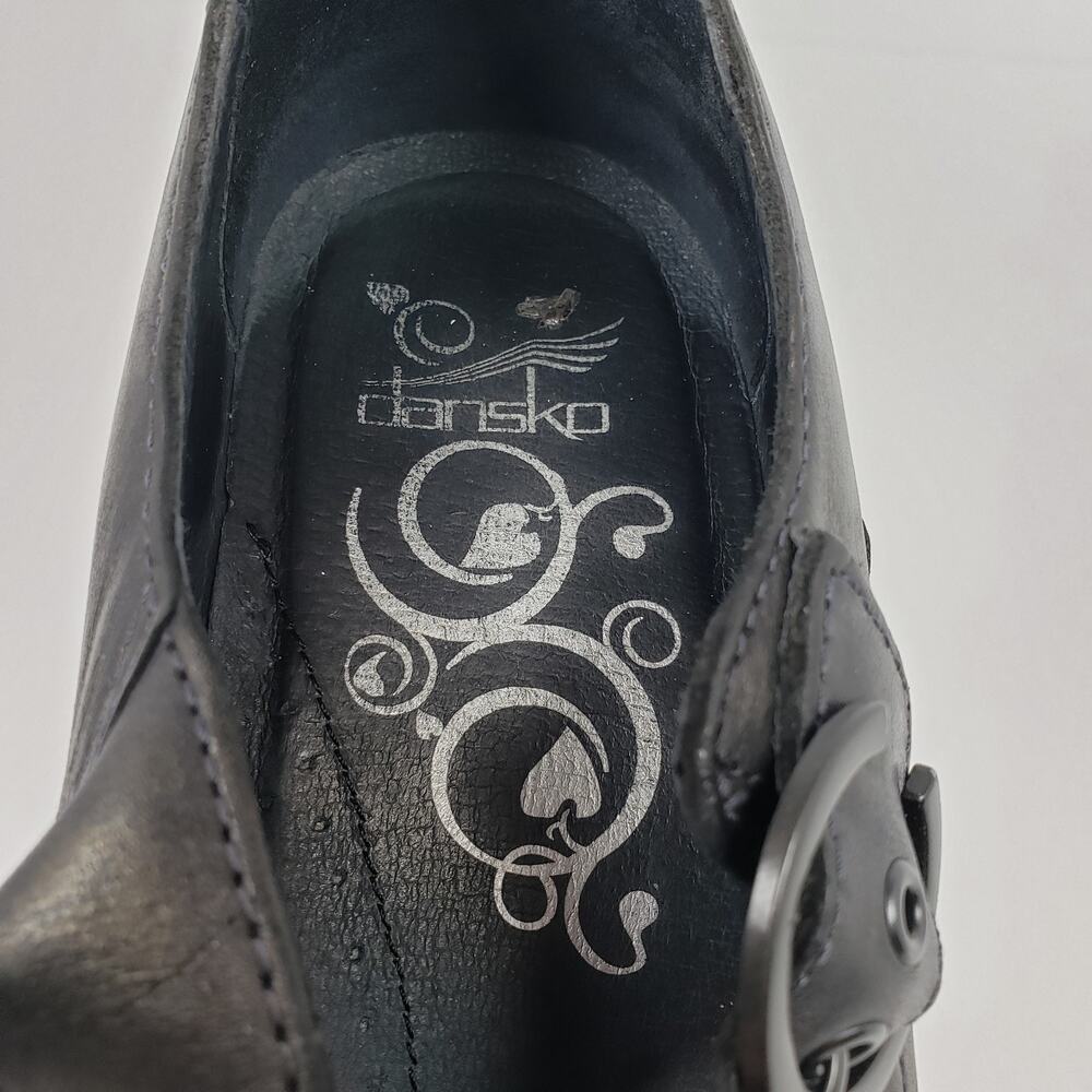 Dansko Nevin Womens Size EU 40 US 9.5-10 Black Leather Mary Jane Steampunk Shoes - Picture 10 of 12